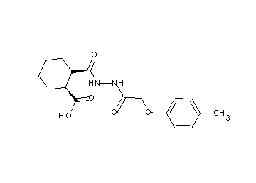 2-({2-[(4-methylphenoxy)acetyl]hydrazino}carbonyl)cyclohexanecarboxylic acid
