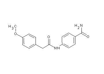 4-{[(4-methoxyphenyl)acetyl]amino}benzamide