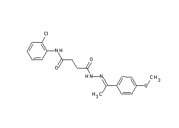 N-(2-chlorophenyl)-4-{2-[1-(4-methoxyphenyl)ethylidene]hydrazino}-4-oxobutanamide