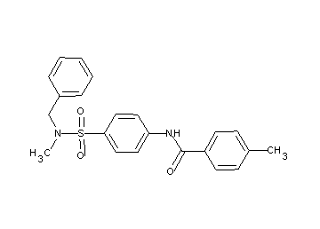 N-(4-{[benzyl(methyl)amino]sulfonyl}phenyl)-4-methylbenzamide