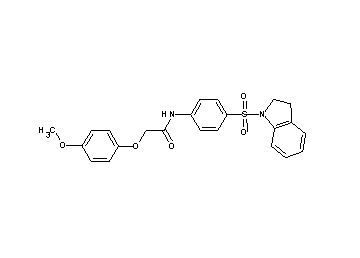 N-[4-(2,3-dihydro-1H-indol-1-ylsulfonyl)phenyl]-2-(4-methoxyphenoxy)acetamide - Click Image to Close