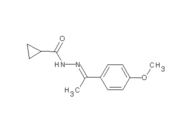 N'-[1-(4-methoxyphenyl)ethylidene]cyclopropanecarbohydrazide