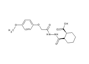 2-({2-[(4-methoxyphenoxy)acetyl]hydrazino}carbonyl)cyclohexanecarboxylic acid