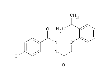 4-chloro-N'-[(2-isopropylphenoxy)acetyl]benzohydrazide - Click Image to Close