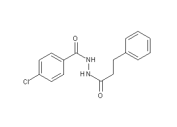 4-chloro-N'-(3-phenylpropanoyl)benzohydrazide