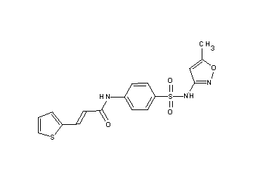 N-(4-{[(5-methyl-3-isoxazolyl)amino]sulfonyl}phenyl)-3-(2-thienyl)acrylamide