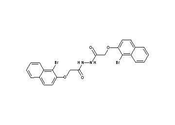 2-[(1-bromo-2-naphthyl)oxy]-N'-{[(1-bromo-2-naphthyl)oxy]acetyl}acetohydrazide (non-preferred name)