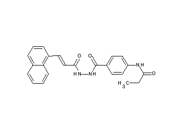 N-[4-({2-[3-(1-naphthyl)acryloyl]hydrazino}carbonyl)phenyl]propanamide