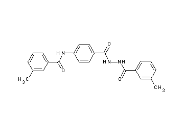 3-methyl-N-(4-{[2-(3-methylbenzoyl)hydrazino]carbonyl}phenyl)benzamide