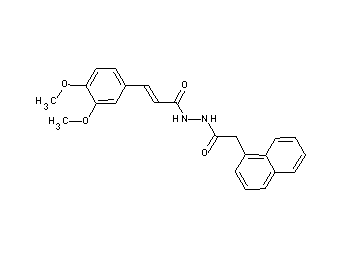 3-(3,4-dimethoxyphenyl)-N'-(1-naphthylacetyl)acrylohydrazide