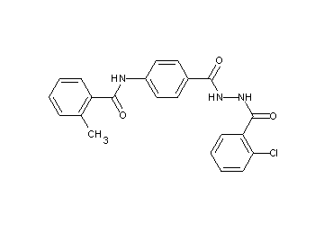 N-(4-{[2-(2-chlorobenzoyl)hydrazino]carbonyl}phenyl)-2-methylbenzamide