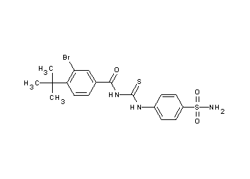 N-({[4-(aminosulfonyl)phenyl]amino}carbonothioyl)-3-bromo-4-tert-butylbenzamide