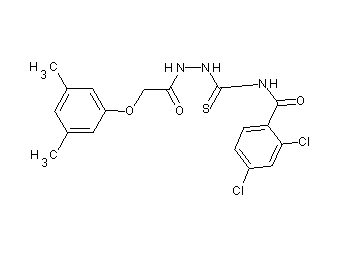 2,4-dichloro-N-({2-[(3,5-dimethylphenoxy)acetyl]hydrazino}carbonothioyl)benzamide