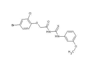 2-(4-bromo-2-chlorophenoxy)-N-{[(3-methoxyphenyl)amino]carbonothioyl}acetamide