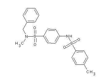 N-(4-{[benzyl(methyl)amino]sulfonyl}phenyl)-4-methylbenzenesulfonamide