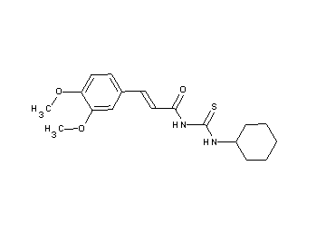 N-[(cyclohexylamino)carbonothioyl]-3-(3,4-dimethoxyphenyl)acrylamide - Click Image to Close