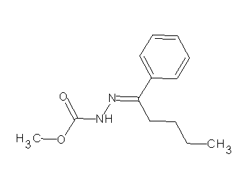 methyl 2-(1-phenylpentylidene)hydrazinecarboxylate