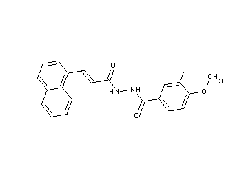 3-iodo-4-methoxy-N'-[3-(1-naphthyl)acryloyl]benzohydrazide