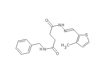 N-benzyl-4-{2-[(3-methyl-2-thienyl)methylene]hydrazino}-4-oxobutanamide