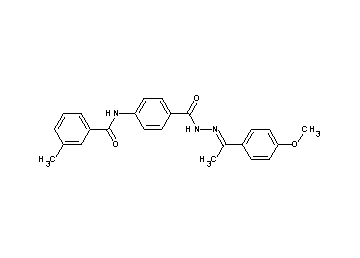 N-[4-({2-[1-(4-methoxyphenyl)ethylidene]hydrazino}carbonyl)phenyl]-3-methylbenzamide