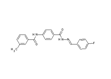 N-(4-{[2-(4-fluorobenzylidene)hydrazino]carbonyl}phenyl)-3-methylbenzamide