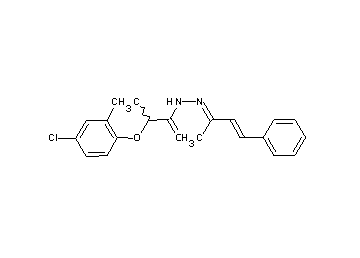 2-(2,4-dichlorophenoxy)-N'-(1-methyl-3-phenyl-2-propen-1-ylidene)propanohydrazide