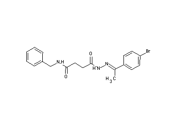 N-benzyl-4-{2-[1-(4-bromophenyl)ethylidene]hydrazino}-4-oxobutanamide