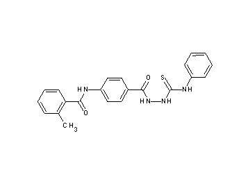 N-(4-{[2-(anilinocarbonothioyl)hydrazino]carbonyl}phenyl)-2-methylbenzamide