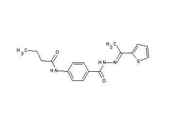 N-[4-({2-[1-(2-thienyl)ethylidene]hydrazino}carbonyl)phenyl]butanamide
