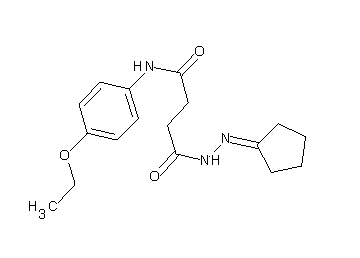 4-(2-cyclopentylidenehydrazino)-N-(4-ethoxyphenyl)-4-oxobutanamide