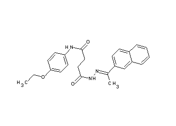 N-(4-ethoxyphenyl)-4-{2-[1-(2-naphthyl)ethylidene]hydrazino}-4-oxobutanamide