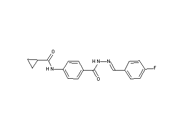 N-(4-{[2-(4-fluorobenzylidene)hydrazino]carbonyl}phenyl)cyclopropanecarboxamide
