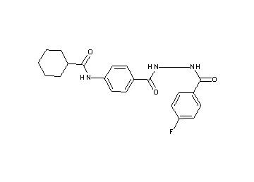 N-(4-{[2-(4-fluorobenzoyl)hydrazino]carbonyl}phenyl)cyclohexanecarboxamide