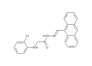 N'-(9-anthrylmethylene)-2-[(2-chlorophenyl)amino]acetohydrazide (non-preferred name)