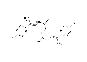 N'1,N'4-bis[1-(4-chlorophenyl)ethylidene]succinohydrazide