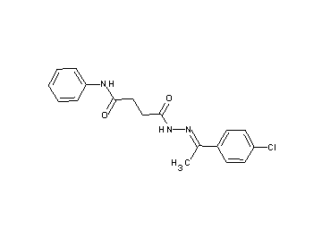 4-{2-[1-(4-chlorophenyl)ethylidene]hydrazino}-4-oxo-N-phenylbutanamide