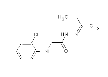 2-[(2-chlorophenyl)amino]-N'-(1-methylpropylidene)acetohydrazide (non-preferred name)