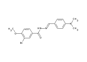 3-bromo-N'-[4-(dimethylamino)benzylidene]-4-methoxybenzohydrazide