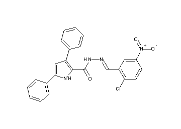 N'-(2-chloro-5-nitrobenzylidene)-3,5-diphenyl-1H-pyrrole-2-carbohydrazide - Click Image to Close