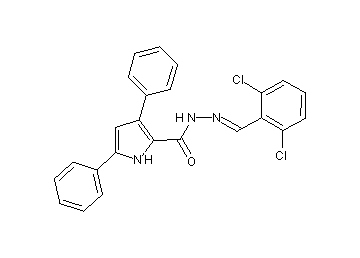 N'-(2,6-dichlorobenzylidene)-3,5-diphenyl-1H-pyrrole-2-carbohydrazide - Click Image to Close