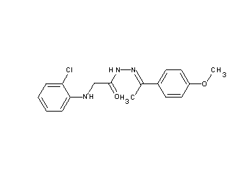 2-[(2-chlorophenyl)amino]-N'-[1-(4-methoxyphenyl)ethylidene]acetohydrazide (non-preferred name)