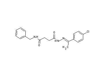 N-benzyl-4-{2-[1-(4-chlorophenyl)ethylidene]hydrazino}-4-oxobutanamide