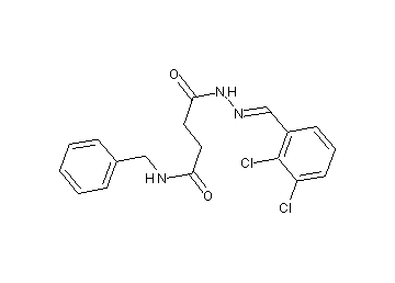 N-benzyl-4-[2-(2,3-dichlorobenzylidene)hydrazino]-4-oxobutanamide