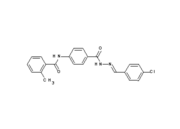 N-(4-{[2-(4-chlorobenzylidene)hydrazino]carbonyl}phenyl)-2-methylbenzamide