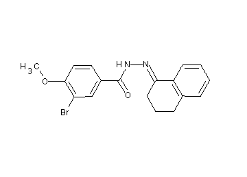 3-bromo-N'-(3,4-dihydro-1(2H)-naphthalenylidene)-4-methoxybenzohydrazide