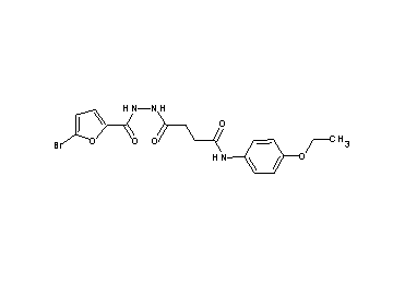 4-[2-(5-bromo-2-furoyl)hydrazino]-N-(4-ethoxyphenyl)-4-oxobutanamide
