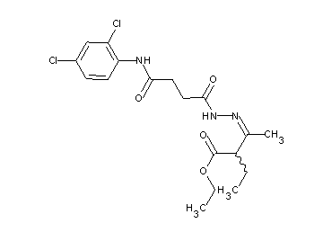 ethyl 3-({4-[(2,4-dichlorophenyl)amino]-4-oxobutanoyl}hydrazono)-2-ethylbutanoate