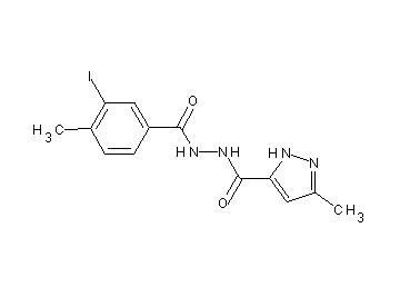 N'-(3-iodo-4-methylbenzoyl)-3-methyl-1H-pyrazole-5-carbohydrazide - Click Image to Close