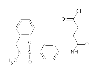 4-[(4-{[benzyl(methyl)amino]sulfonyl}phenyl)amino]-4-oxobutanoic acid