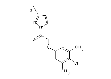 1-[(4-chloro-3,5-dimethylphenoxy)acetyl]-3-methyl-1H-pyrazole - Click Image to Close